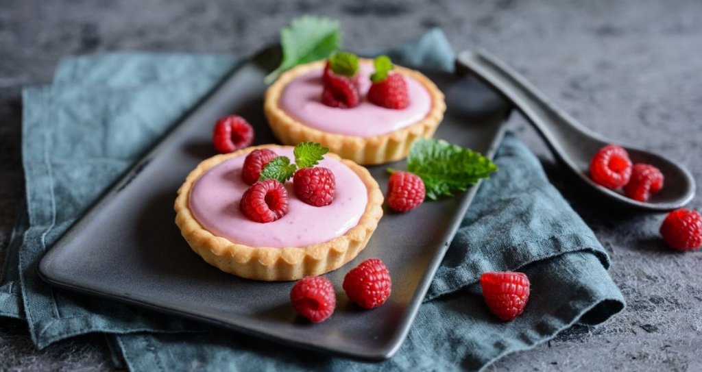 Ricette-con-i-lamponi-Tartellette-alla-crema-di-lamponi